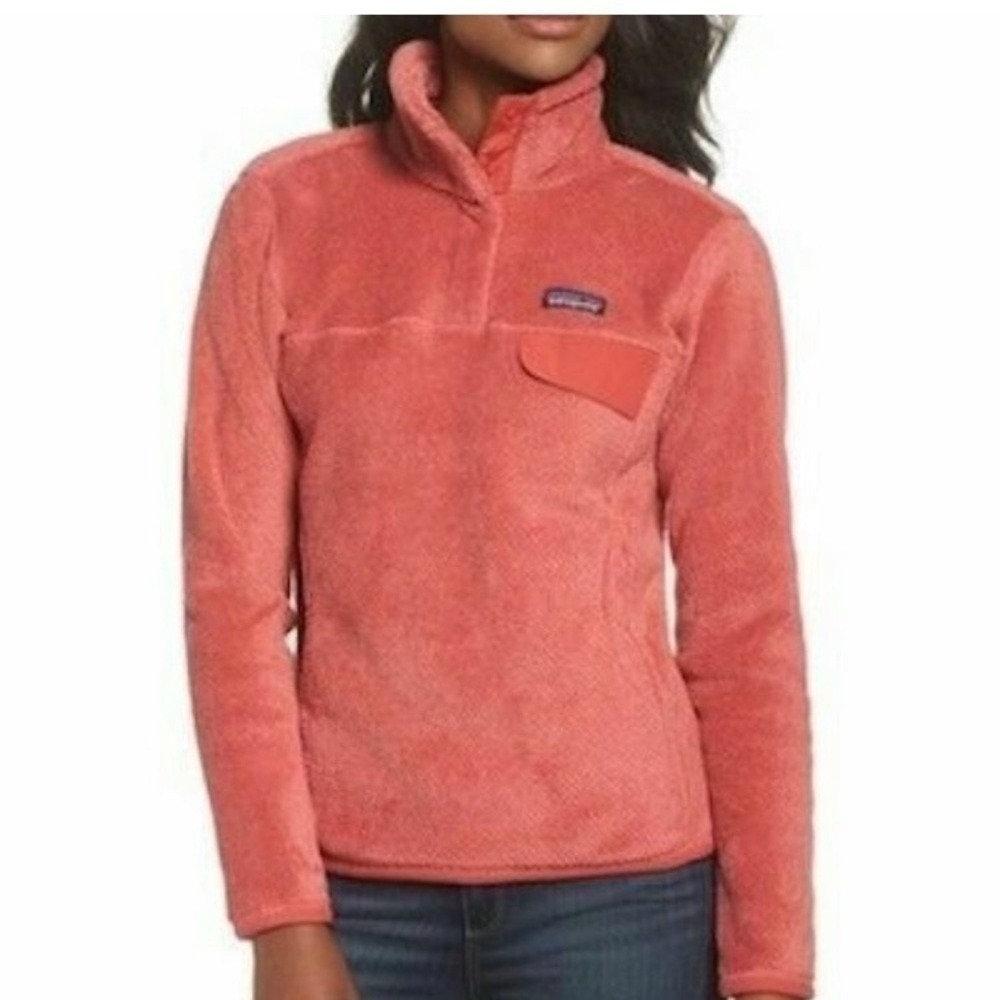 Patagonia retool fleece pullover orange size S